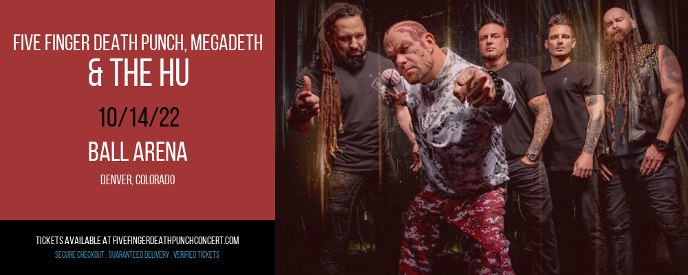 Five Finger Death Punch, Megadeth & The Hu at Five Finger Death Punch Concert Tickets