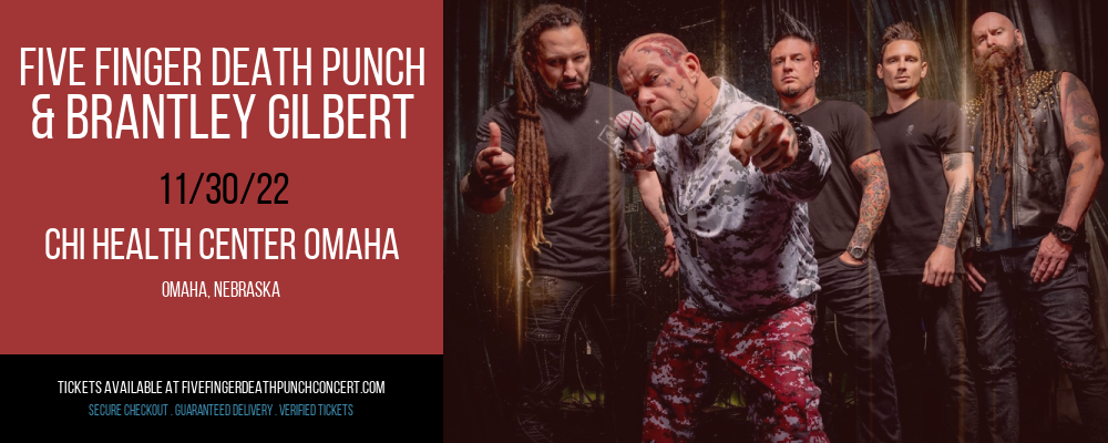 Five Finger Death Punch & Brantley Gilbert at Five Finger Death Punch Concert Tickets