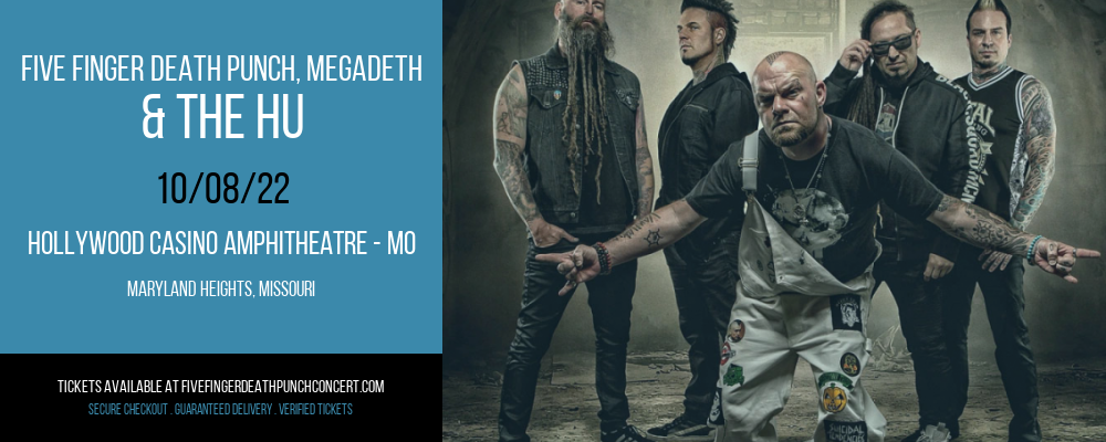 Five Finger Death Punch, Megadeth & The Hu at Five Finger Death Punch Concert Tickets