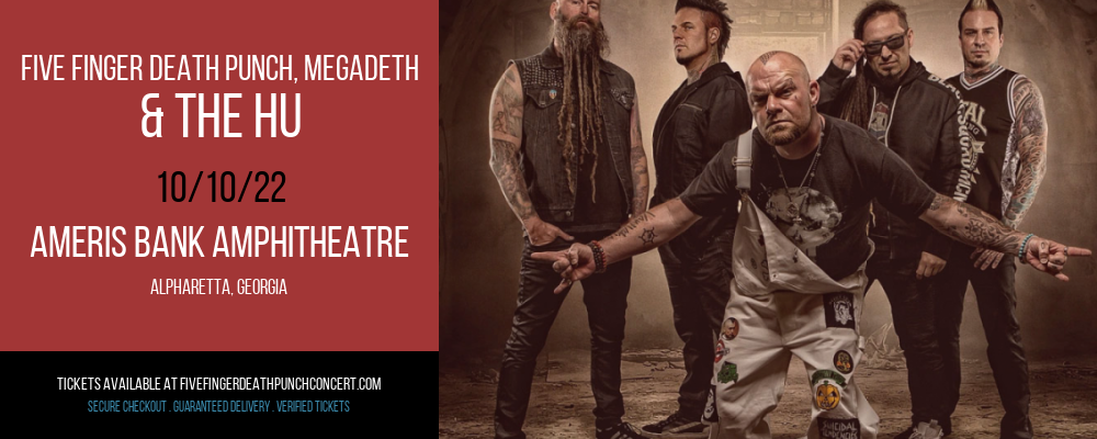 Five Finger Death Punch, Megadeth & The Hu at Five Finger Death Punch Concert Tickets