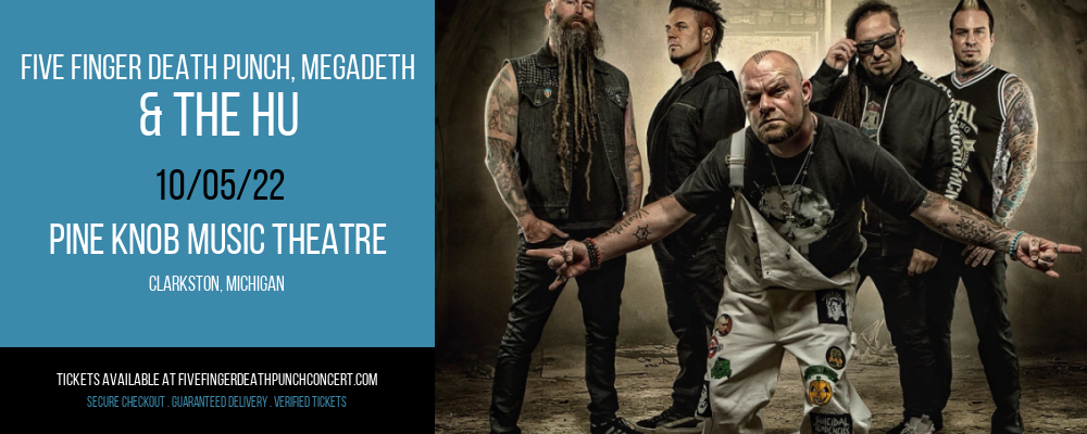 Five Finger Death Punch, Megadeth & The Hu at Five Finger Death Punch Concert Tickets